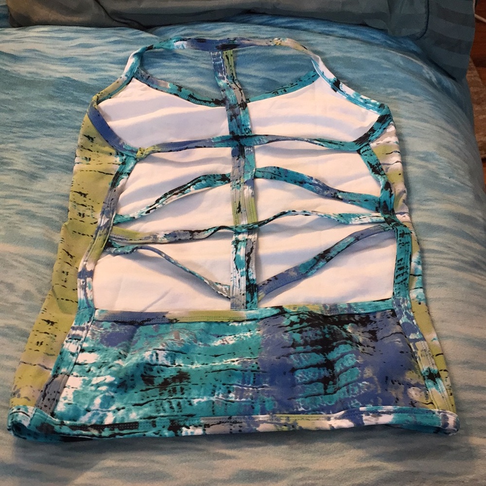 New Equilibrium Activewear Strappy Open Back Top